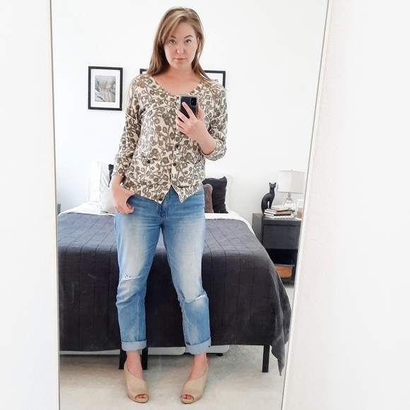 Anthropologie Charlie & Robin Lock & Key Cardigan Sweater L - Picture 1 of 8